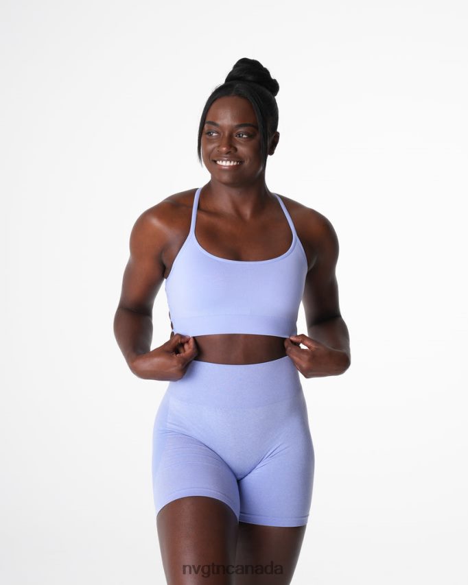 NVGTN Fitness Women Invincible Seamless Bra Periwinkle HJXFTJ28