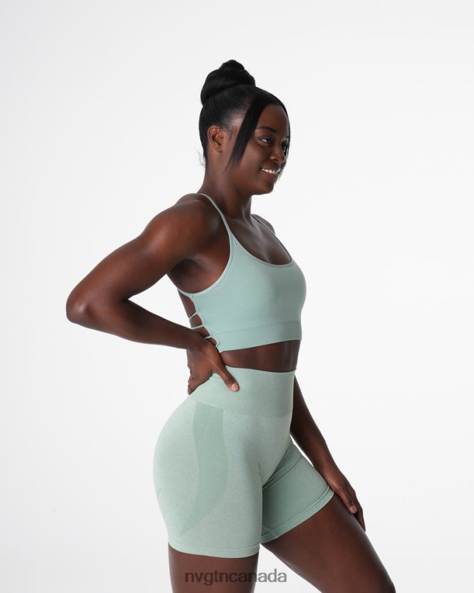NVGTN Fitness Women Invincible Seamless Bra Sage Green HJXFTJ29