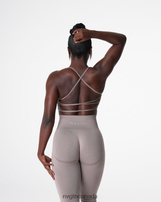 NVGTN Fitness Women Invincible Seamless Bra Taupe HJXFTJ27