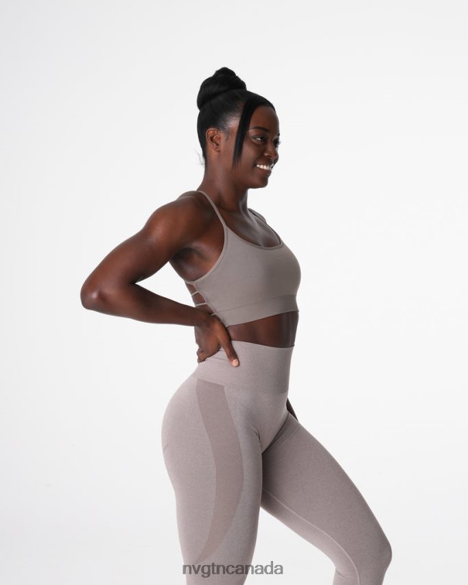 NVGTN Fitness Women Invincible Seamless Bra Taupe HJXFTJ27