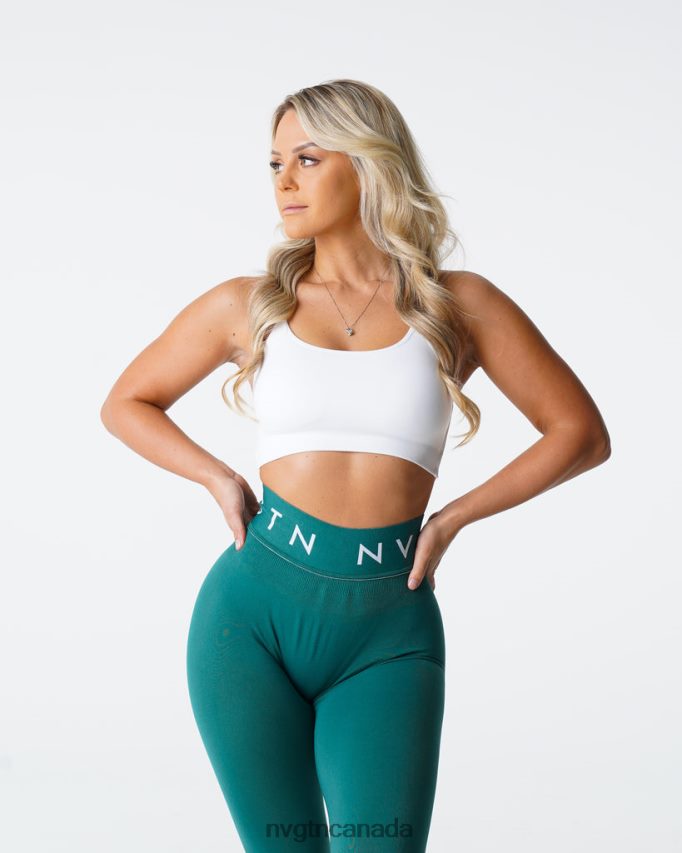 NVGTN Fitness Women Invincible Seamless Bra White HJXFTJ26
