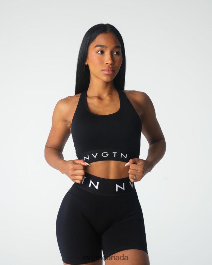 NVGTN Fitness Women Legacy Sport Seamless Bra Black HJXFTJ21