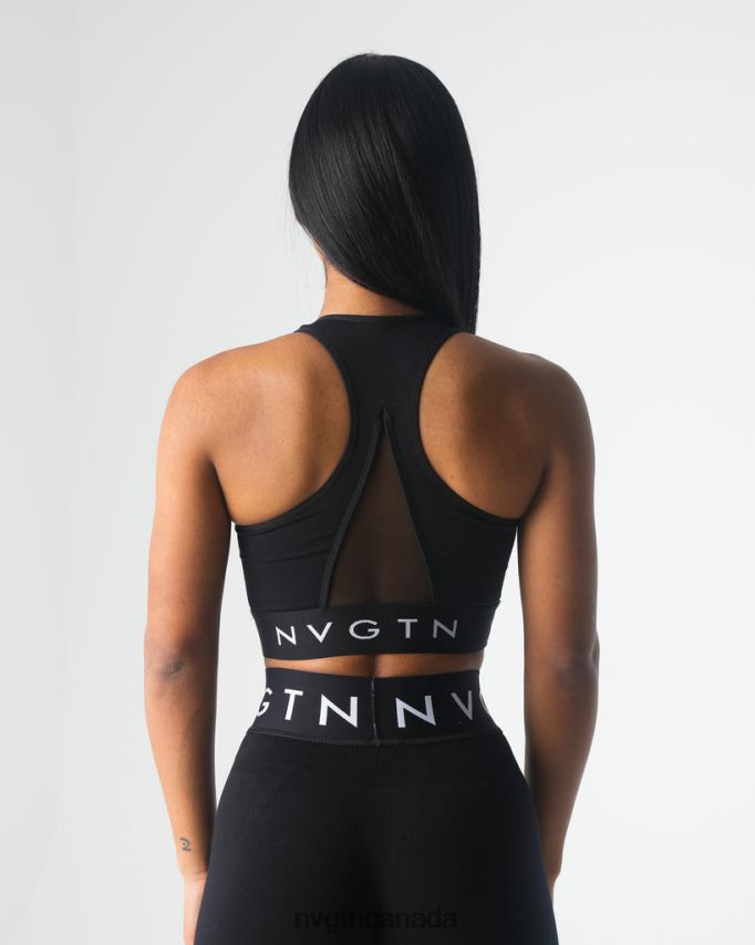 NVGTN Fitness Women Legacy Sport Seamless Bra Black HJXFTJ21