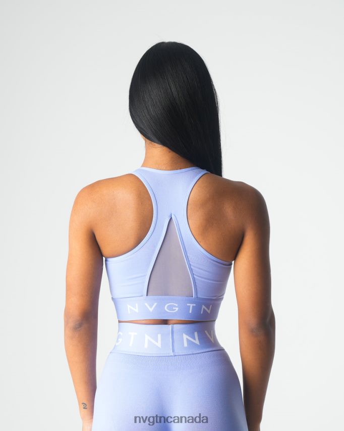 NVGTN Fitness Women Legacy Sport Seamless Bra Periwinkle HJXFTJ24