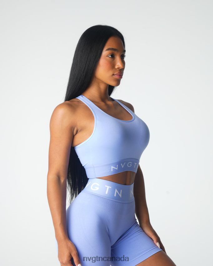 NVGTN Fitness Women Legacy Sport Seamless Bra Periwinkle HJXFTJ24