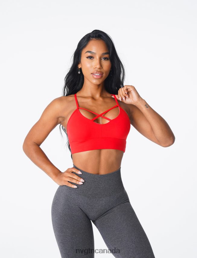 NVGTN Fitness Women Oasis Bra Scarlet HJXFTJ184