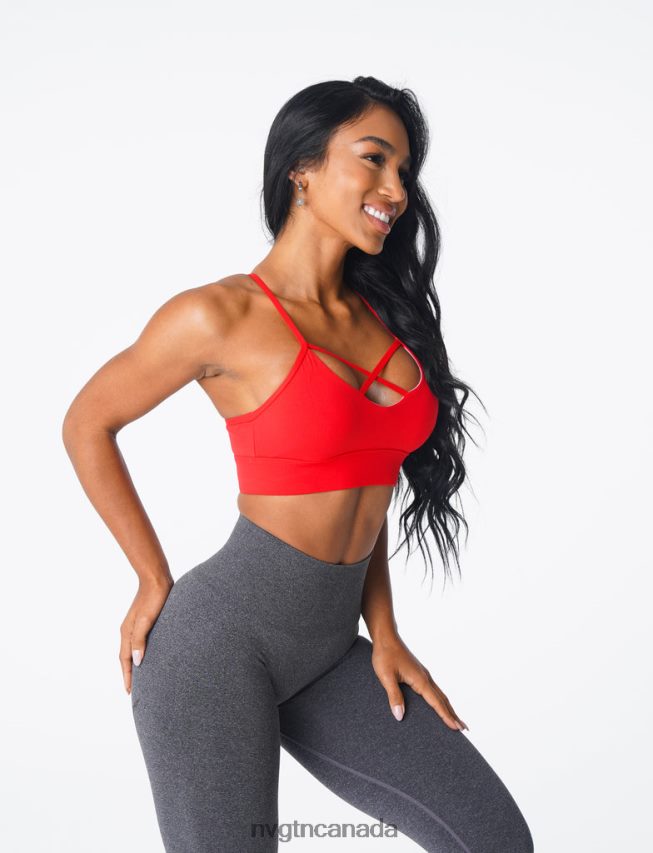 NVGTN Fitness Women Oasis Bra Scarlet HJXFTJ184