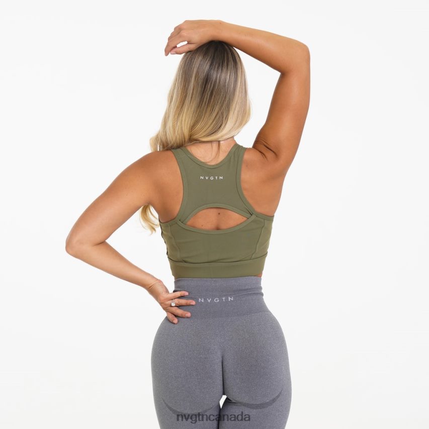 NVGTN Fitness Women Performance Bra Army Green HJXFTJ311