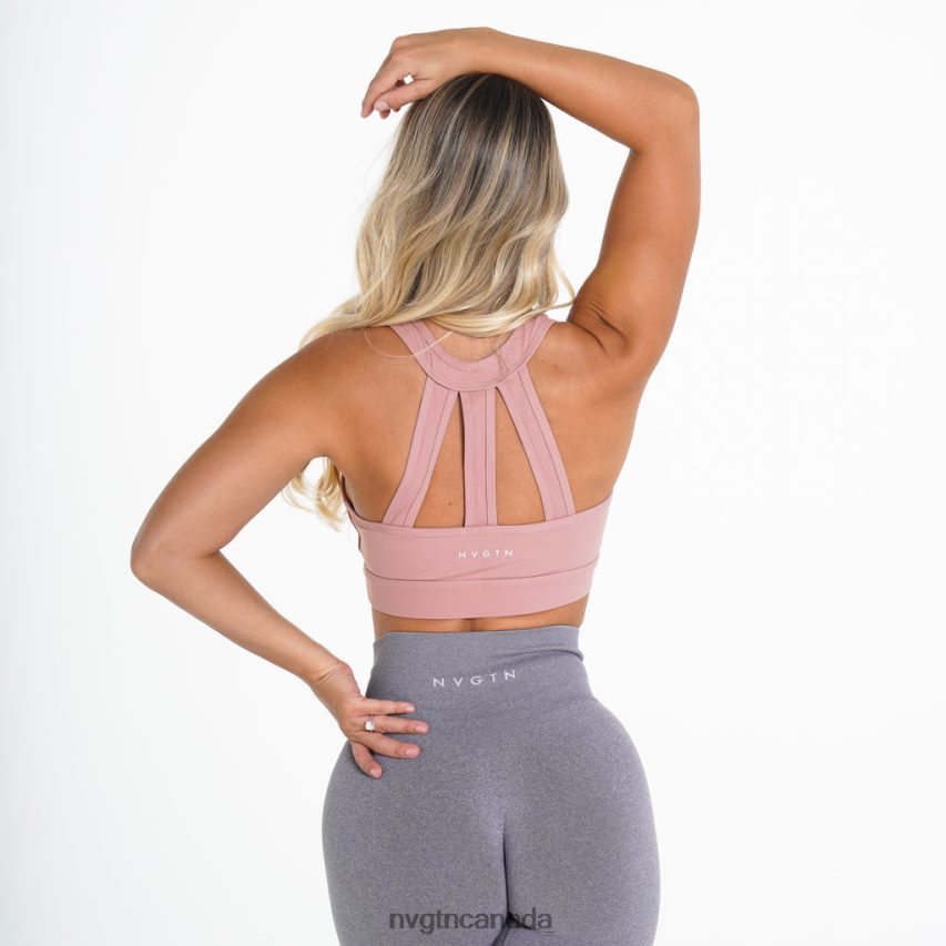 NVGTN Fitness Women Pink Trio Bra Nude HJXFTJ300