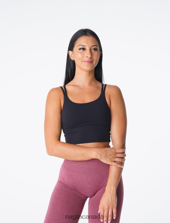 NVGTN Fitness Women Poise Bra Top Black HJXFTJ105