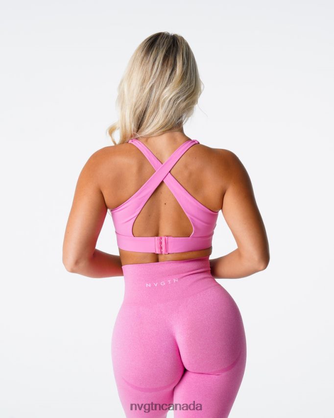 NVGTN Fitness Women Reveal Bra Bubble Gum Pink HJXFTJ171