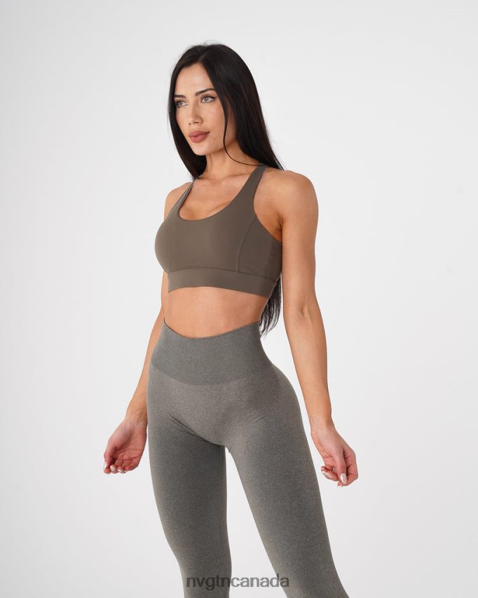 NVGTN Fitness Women Reveal Bra Khaki Green HJXFTJ55