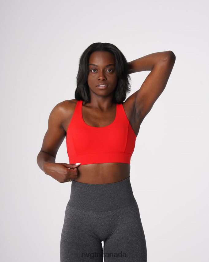 NVGTN Fitness Women Reveal Bra Scarlet HJXFTJ53
