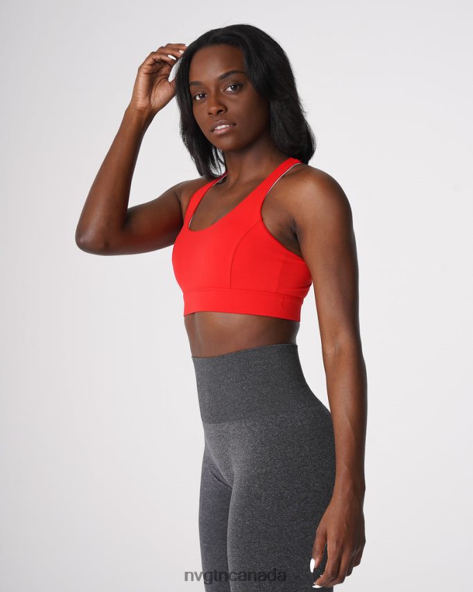 NVGTN Fitness Women Reveal Bra Scarlet HJXFTJ53