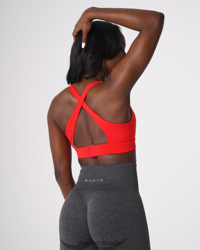 NVGTN Fitness Women Reveal Bra Scarlet HJXFTJ53
