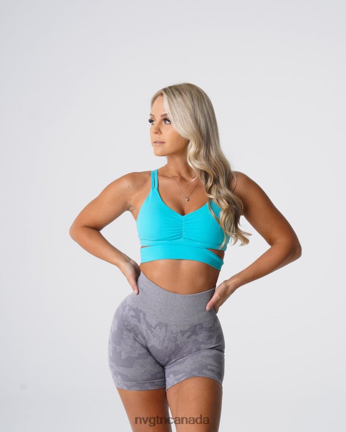 NVGTN Fitness Women Revolve Bra Aqua HJXFTJ101