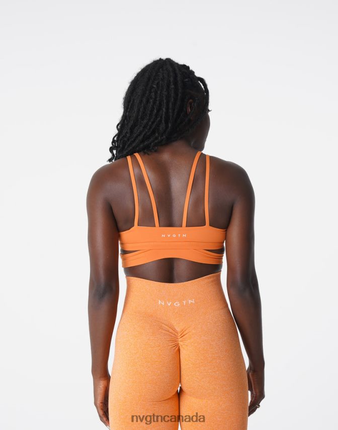 NVGTN Fitness Women Revolve Bra Burnt Orange HJXFTJ194