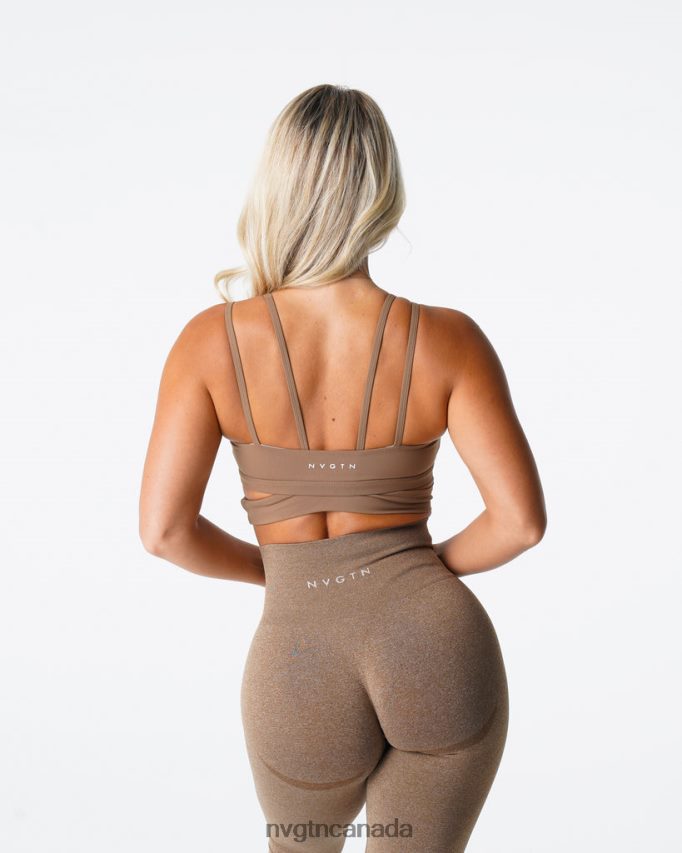 NVGTN Fitness Women Revolve Bra Mocha HJXFTJ100