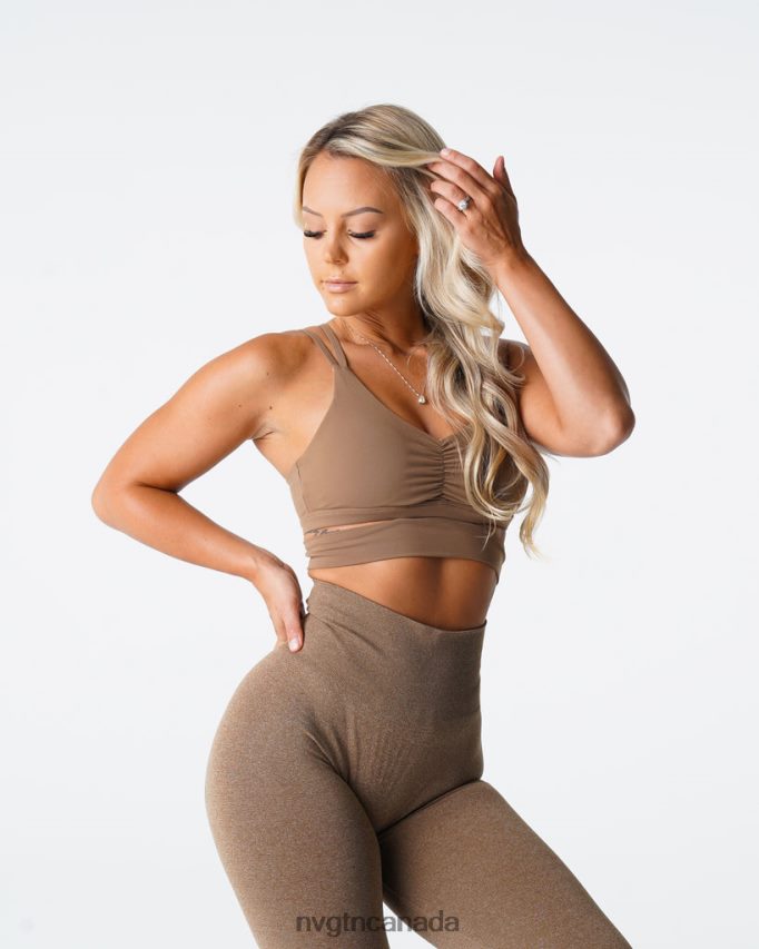 NVGTN Fitness Women Revolve Bra Mocha HJXFTJ100