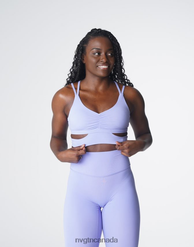 NVGTN Fitness Women Revolve Bra Periwinkle HJXFTJ118