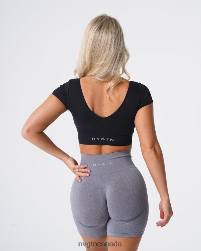 NVGTN Fitness Women Serene Seamless Bra Black HJXFTJ75