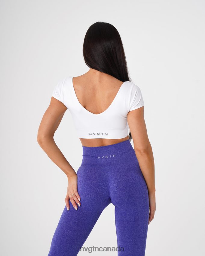 NVGTN Fitness Women Serene Seamless Bra White HJXFTJ76