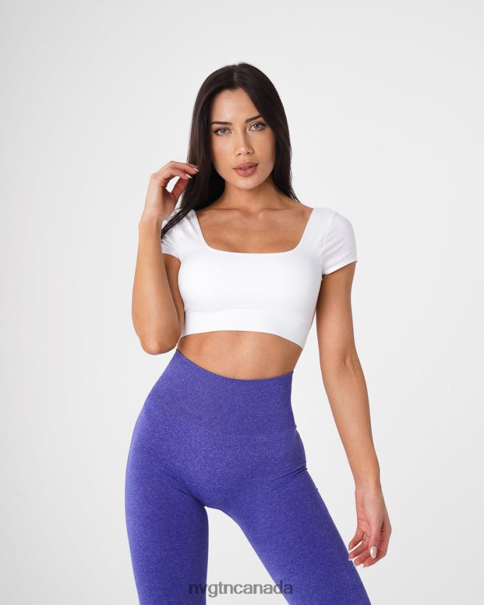 NVGTN Fitness Women Serene Seamless Bra White HJXFTJ76