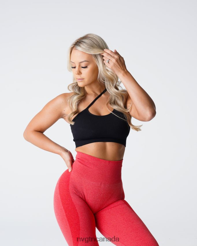 NVGTN Fitness Women Streamline Seamless Bra Black HJXFTJ124