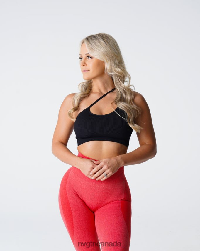 NVGTN Fitness Women Streamline Seamless Bra Black HJXFTJ124