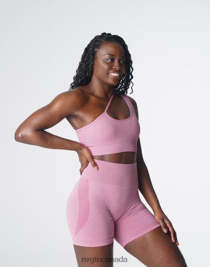 NVGTN Fitness Women Streamline Seamless Bra Pastel Pink HJXFTJ126