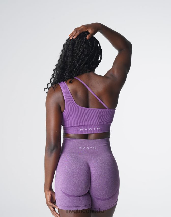 NVGTN Fitness Women Streamline Seamless Bra Violet HJXFTJ127