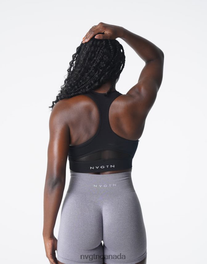 NVGTN Fitness Women Surge Seamless Bra Black HJXFTJ128