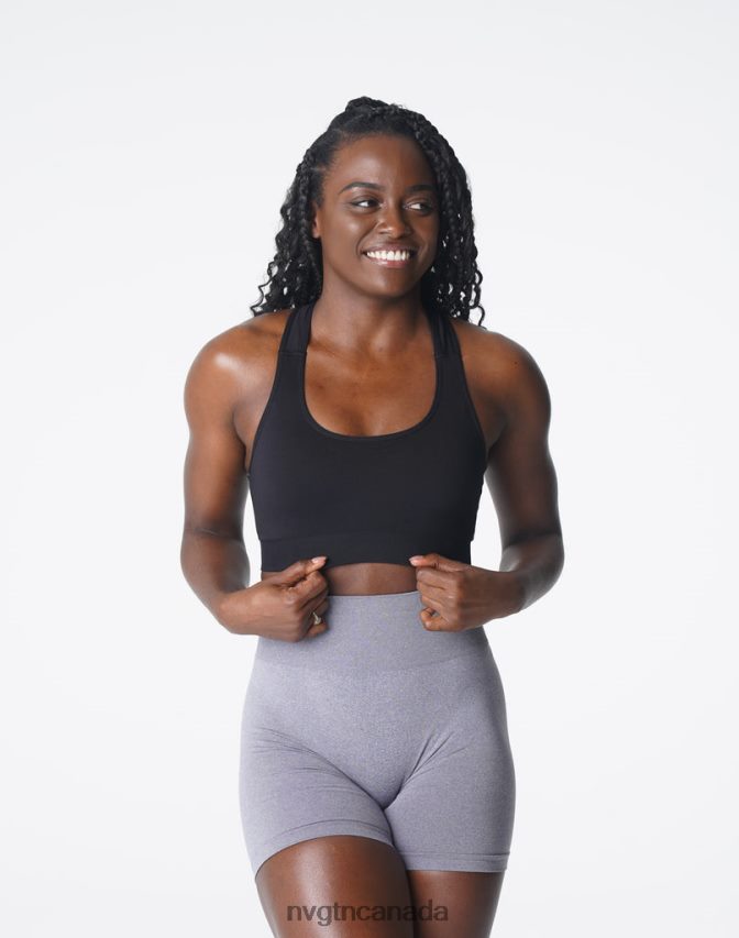NVGTN Fitness Women Surge Seamless Bra Black HJXFTJ128