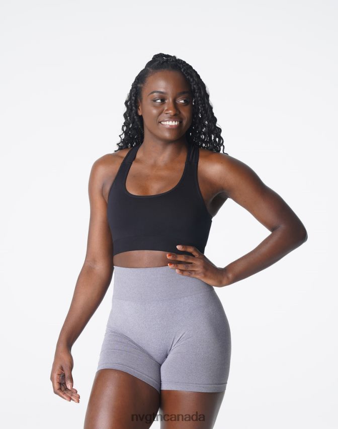 NVGTN Fitness Women Surge Seamless Bra Black HJXFTJ128