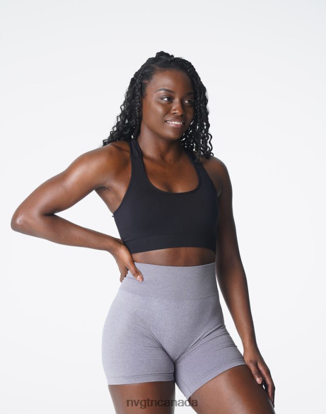 NVGTN Fitness Women Surge Seamless Bra Black HJXFTJ128