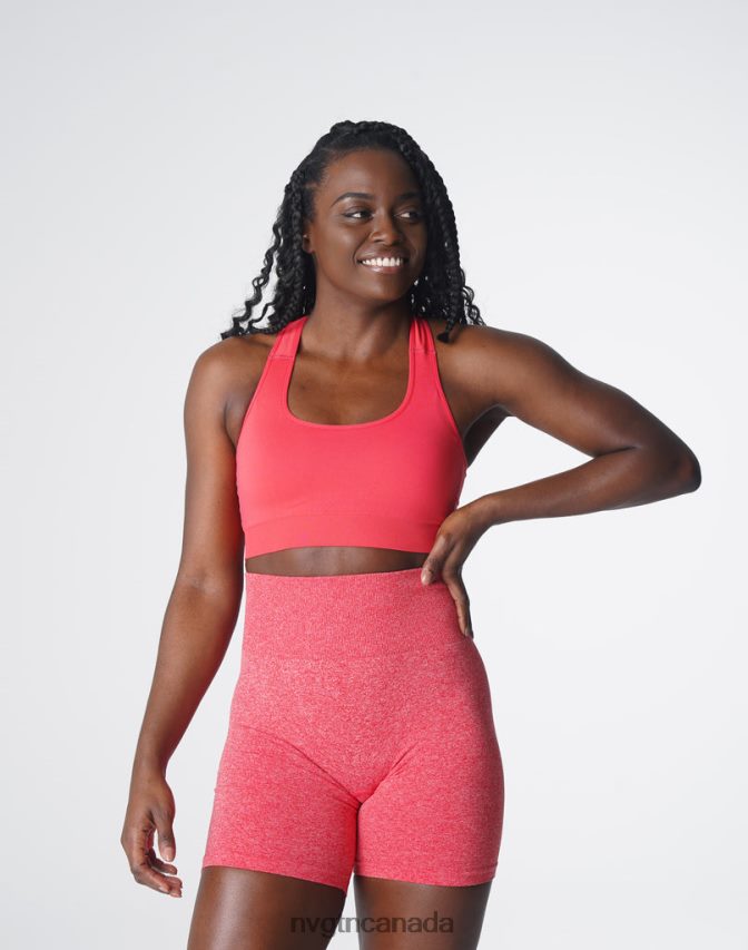 NVGTN Fitness Women Surge Seamless Bra Candy Apple HJXFTJ131