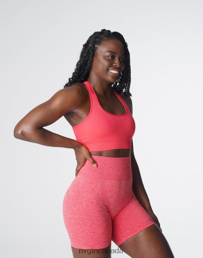 NVGTN Fitness Women Surge Seamless Bra Candy Apple HJXFTJ131