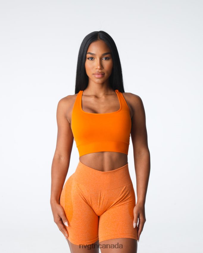 NVGTN Fitness Women Thrive Seamless Bra Burnt Orange HJXFTJ8