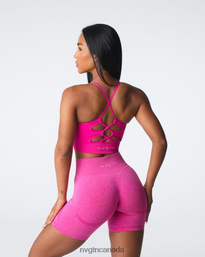 NVGTN Fitness Women Thrive Seamless Bra Fuchsia HJXFTJ7