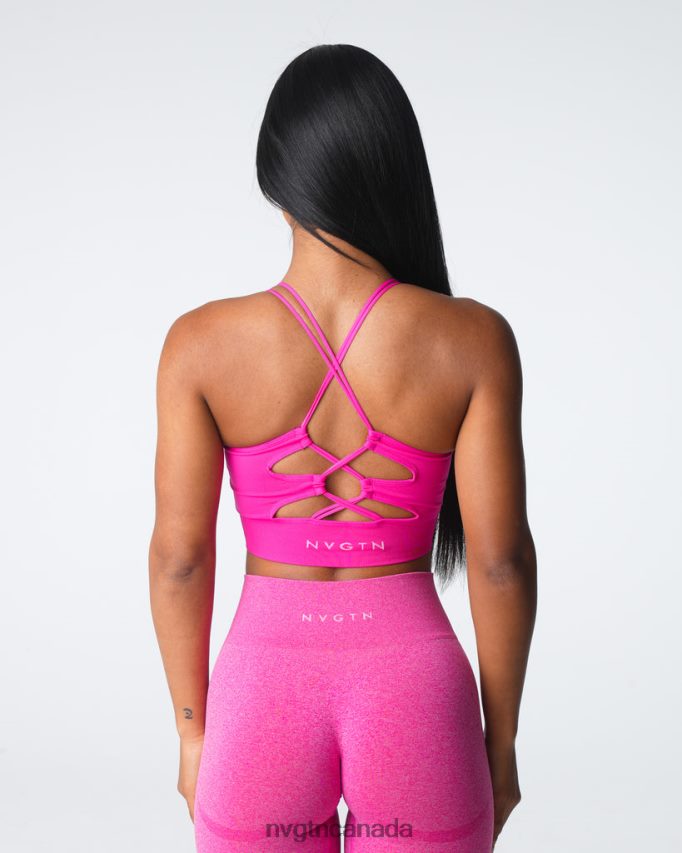 NVGTN Fitness Women Thrive Seamless Bra Fuchsia HJXFTJ7