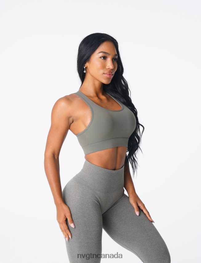 NVGTN Fitness Women Trio Bra Khaki Green HJXFTJ190
