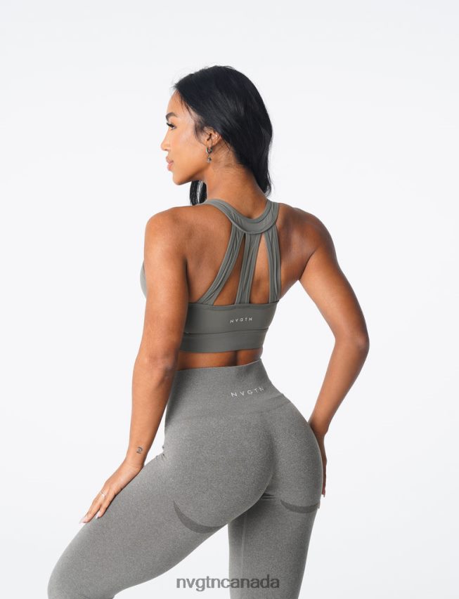 NVGTN Fitness Women Trio Bra Khaki Green HJXFTJ190