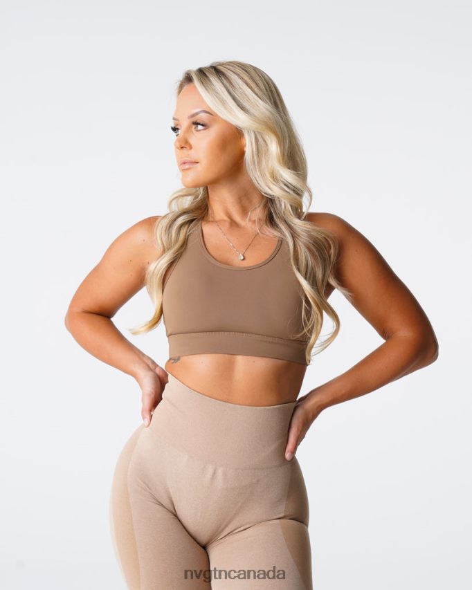 NVGTN Fitness Women Trio Bra Mocha HJXFTJ189