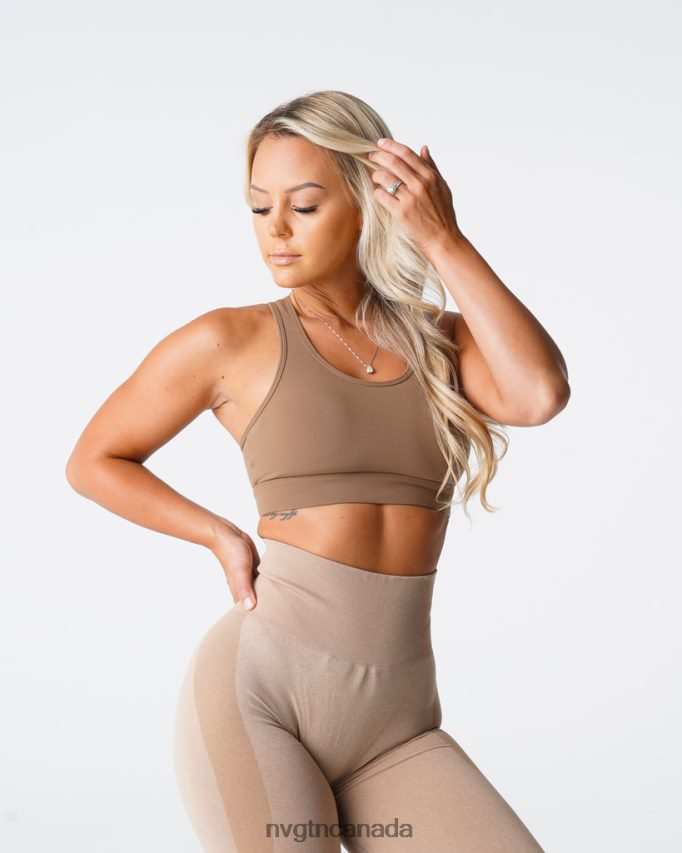 NVGTN Fitness Women Trio Bra Mocha HJXFTJ189