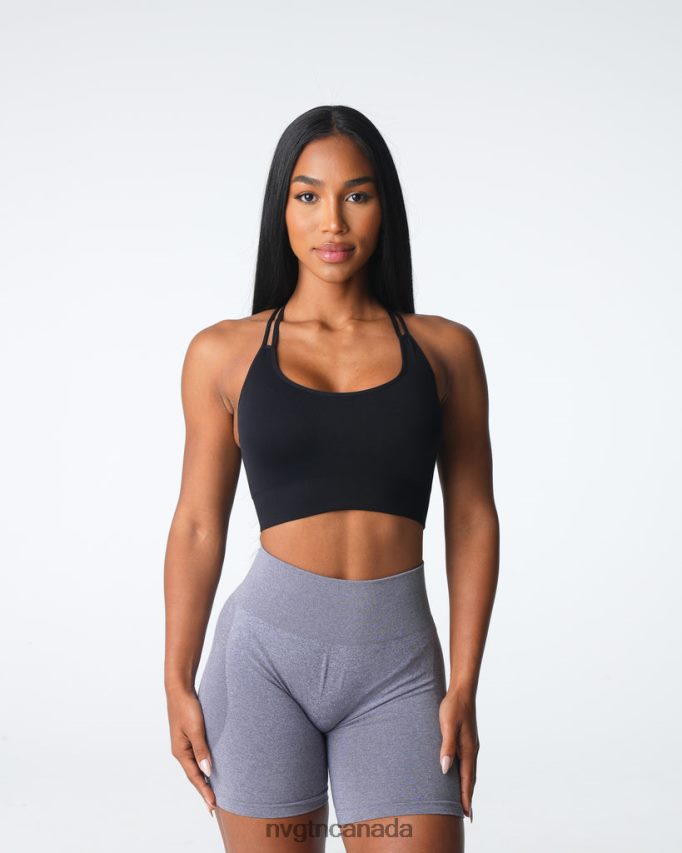 NVGTN Fitness Women Virtue Seamless Bra Black HJXFTJ9