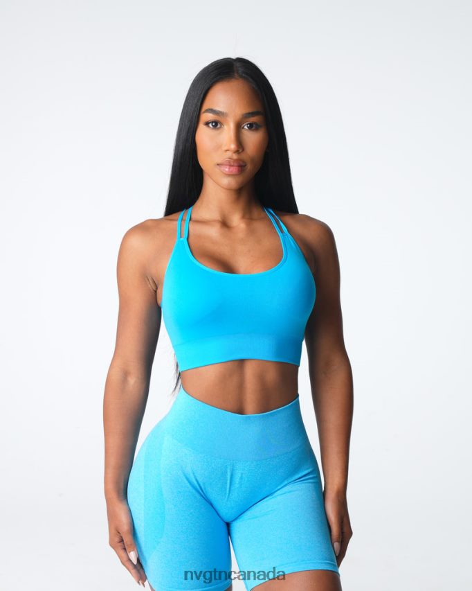 NVGTN Fitness Women Virtue Seamless Bra Caribbean HJXFTJ11