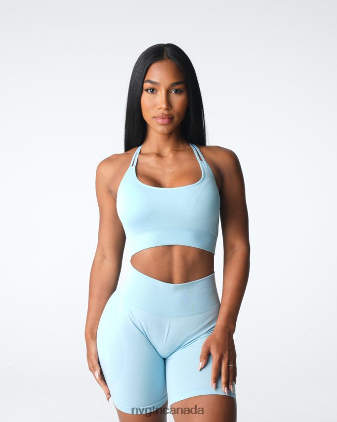 NVGTN Fitness Women Virtue Seamless Bra Pastel Blue HJXFTJ12