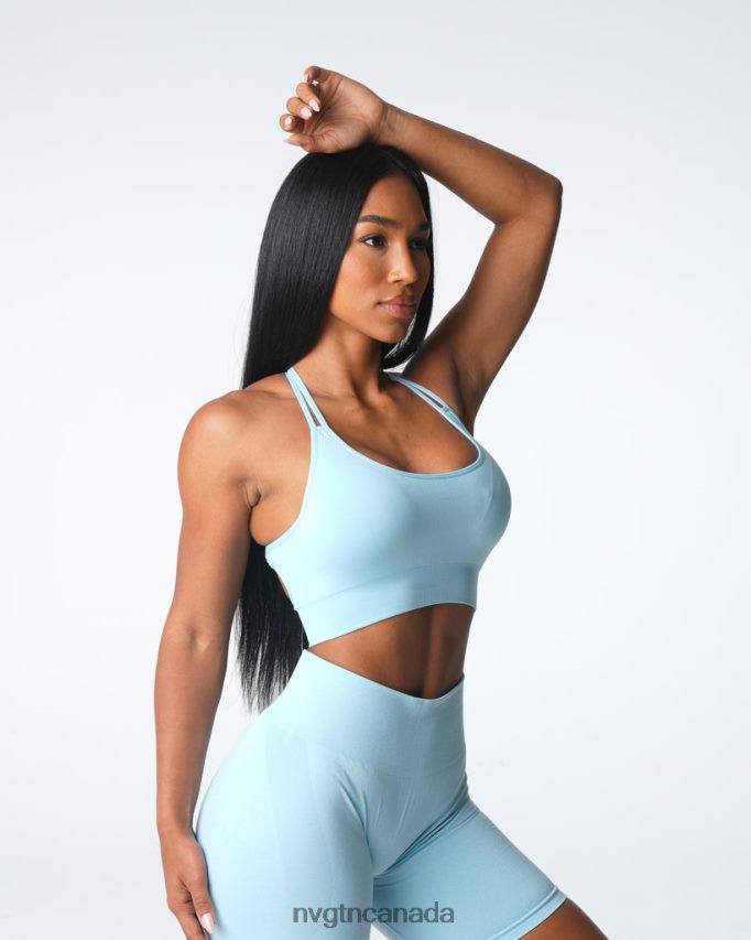 NVGTN Fitness Women Virtue Seamless Bra Pastel Blue HJXFTJ12