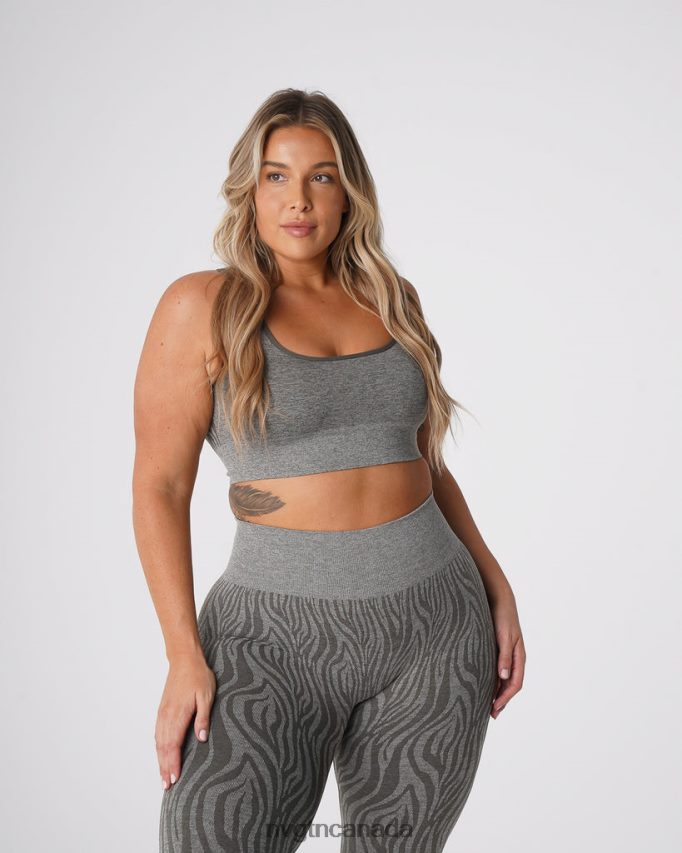 NVGTN Fitness Women Zebra Eclipse Seamless Bra Khaki Green HJXFTJ220