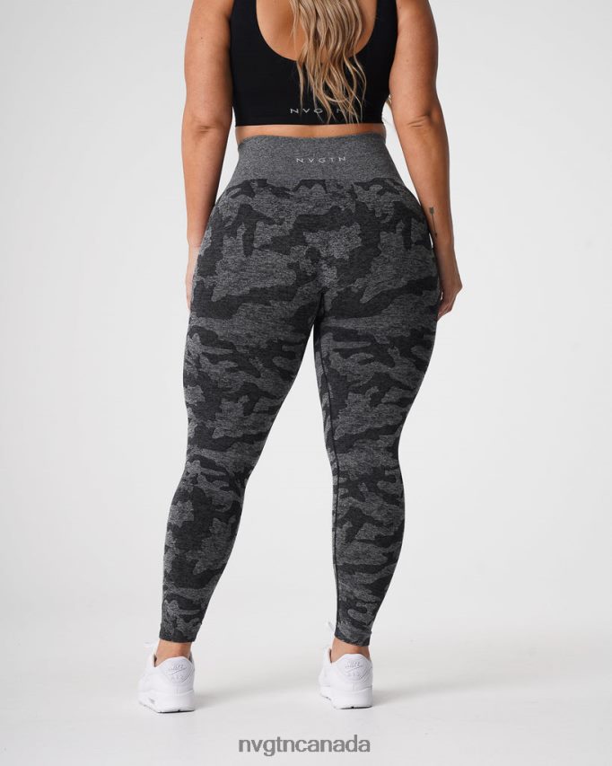 NVGTN Fitness Women Camo Seamless Leggings Black HJXFTJ656